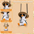 2PCS Swinging Ducks Car Hanging Ornament Interior Rearview Mirror Accessories Car Pendant Rearview Mirror Decoration Gift (Sunglasses and Dice)...