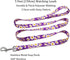 Dog Collar and Leash Set, Cute Daisy Pattern, Polyester Material, 5ft Leash, for Small Dogs.(Small,Purple Daisy)...