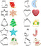 Christmas Cookie Cutters Set - Holiday Mini Cookie Cutter set of 10, Include: Gingerbread House, Snowflake, Christmas Tree, Gingerbread girl, Hear...