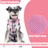 PUPTECK Dog Harness and Leash Collar Set for Small Medium Dogs Puppy and Cats Walking No Pull Adjustable Reflective Soft Mesh Padded Plaid Harness...