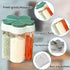 2 Pcs 5 in 1 Spice Containers, Multi-Spice Dispenser, Portable Travel Seasoning Condiment Containers, Salt Pepper Spice Shaker with Lid and Labels...