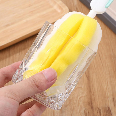 8PCS Bottle Brush Replacement Sponge Heads Environmental Protection Cup Cleaner Brush Sponge Replacement Heads Suitable for INVODA Sponge Bottle B...