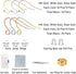 Rose Gold Earring Hooks - 630 pcs Earring Making kit with 14k Gold Hypoallergenic Earring Hooks, Jump Rings and Clear Rubber Earring Backs for DIY...