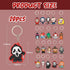 20pcs Horror Keychain, Silicone Keyring Key Chain, Key Accessories for Kid Boy Girl Party Favors Gift...