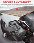 Amazicha Saddlebag Locks Theft Deterrent Saddle Bag Mounting Screw Bolt Black Fit for Harley Davidson Touring Street Glide,Electra Glide, Road Gli...