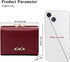 Wallet for Women Cute Wallet Card Holder for Girls Small Trifold RFID Blocking Wallet Zipper Leather Short Purse (Red)...