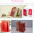 MerryNine 2pcs Book Ends, Metal Bookends for Shelves, Telephone Booth Decorative Bookends, Non Skid Heavy Bookends, Book, Magazine or CD Organizer...
