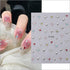 6 Sheets Star Nail Stickers 3D Star Nail Supplies Self Adhesive Black and White Star Nail Art Stickers Star Nail Design Laser Gold Flash Star Nail...