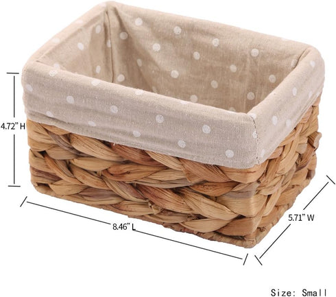 Rectangular Wicker Storage container, Organizer Box,Kingwillow, Art & Craft (Small)...