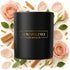 Benevolence LA Rose & Sandalwood Scented Candle | Soy Candles, Black Candle for Home | Gifts for Women and Men | Home Fragrance | Aromatherapy | 8...