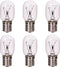 6 Pack Microwave Light Bulb 40 Watt 120V T8 Replacement Light Bulb E17 Standard Base Stove Light Bulbs Under Hood for Oven Stove Refrigerator Micr...