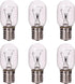 6 Pack Microwave Light Bulb 40 Watt 120V T8 Replacement Light Bulb E17 Standard Base Stove Light Bulbs Under Hood for Oven Stove Refrigerator Micr...