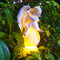 Solar Garden Statues Light, Lovely Waterproof Angel Boy Statues Light for Gravesite Decorations, Memorial Gift...