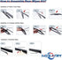 Rear Windshield Wiper Blade for Chevrolet Trax 13-22, for Jeep compass 07-16, for Jeep Patriot 07-15, for Honda CR-V 02-06, for Ford Escape Focus ...