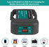 2 Pack USB Charger Adapter Compatible with Dewalt 20V Battery with USB Socket & Type-C Fast Charging (Adapter Only)...