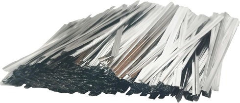 Twist Ties for Bags Bread Bag Tie Garden 4 inches 1600 Pcs Candy Coffee Bags Flower Ties (1600, Silver)...