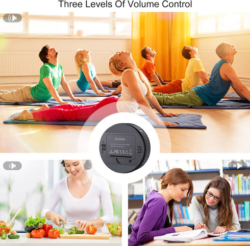 Digital Kitchen Timers, Visual timers Large LED Display Magnetic Countdown Countup Timer for Classroom Cooking Fitness Baking Studying Teaching, E...