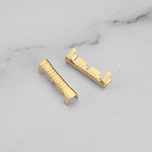 eMagTech 200Pcs Brass Crimp Electrical Connector Wire U-Shaped Terminal, U-Shaped Brass Crimp Terminal Connectors Suitable for Lines 0.5-1.5mm²...