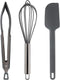 COOK WITH COLOR Silicone Cooking Utensils, 3 Pc Kitchen Utensil Set, Easy to Clean Silicone Kitchen Utensils, Cooking Utensils for Nonstick Cookwa...
