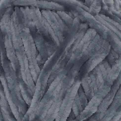 JubileeYarn Chenille Yarn - 100g/Skein Worsted Weight - Storm - Dark Grey - Smokey Mid Grey Velvet - 2 Skeins...