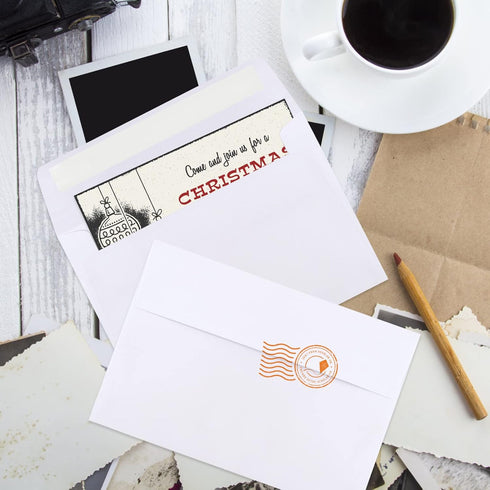 Joyberg 70 Packs A4 Envelope, White A4 Envelopes, 4x6 Photo Envelopes for Invitations, Envelopes Self Seal for Weddings, Baby Shower, Photos, Post...