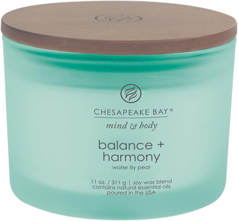Chesapeake Bay Candle Scented Candle Balance + Harmony (Water Lily Pear) Coffee Table Home Décor...