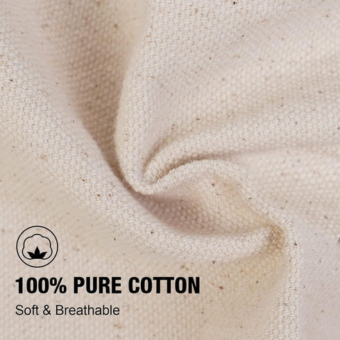 conda 100% Cotton Canvas Professional Bib Apron With 3 Pockets for Women Men Adults,Waterproof,Natural 31inch By 27inch...