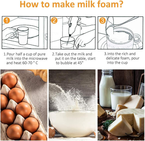 Electric Egg beater, Household Electric Handheld Mixer Kitchen Handheld Mixer Milk Frother Egg Beater...