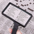 Rectangular Magnifying Glass 3X Handheld Magnifier Large Magnifying Glasses Scratch Resistant Lens for Macular Degeneration Seniors Reading Newspa...