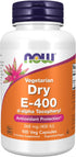 NOW Supplements, Vitamin E-400 IU D-Alpha Tocopheryl, Dry, Antioxidant Protection*, 100 Veg Capsules...