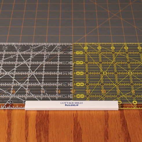 Ruler Lip 6 Inch - Stabilize Your Ruler - Turns Ruler Into a T-Square - 2 Pack...