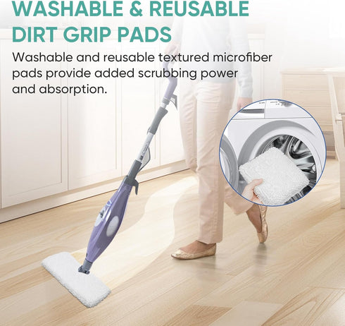 3 Pack S3501 S3601 Steam Pocket Mop Pads for Shark S3500 Series S3501 S3601 S3550 S3901 SE450 S3801CO S3601D S2901 S2902 Steam Mop Pads Washable...