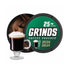 Grinds Coffee Pouches | Tobacco Free, Nicotine Free Healthy Alternative | 3 Cans of Irish Cream | 18 Pouches Per Can | 1 Pouch eq. 1/4 Cup of Coff...