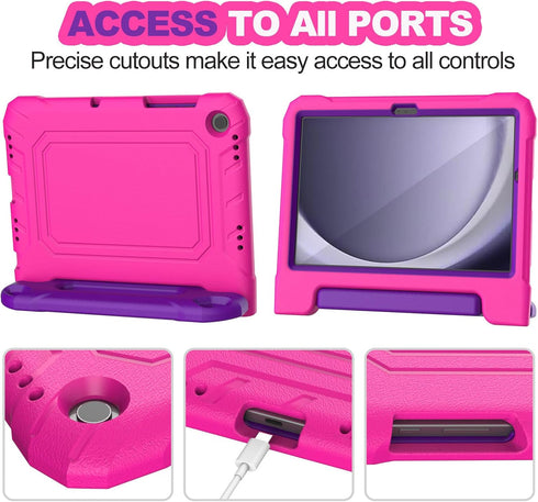 YIHE Kids Case for Samsung Galaxy Tab A9+/ A9 Plus 11 Inch 2023 (SM-X210/X216/X218), Shockproof Handle Stand Galaxy Tablet A9 Plus Case with Built...