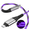 USB C to USB C Fast Charging Cable 6ft 60W 3A USB Type C Charger Led Light up Charger Compatible with Samsung Galaxy S23/S22/S21/S20 /S10/S9/S8/No...
