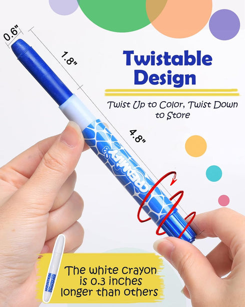 Rainbow Colors Face Painting Kits- 16 Colors Twistable Face Paint Marker Sticks with 2 Brushes, LGBT Washable Face Paint Crayons Kit, Birthday, Pr...