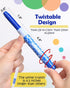 Rainbow Colors Face Painting Kits- 16 Colors Twistable Face Paint Marker Sticks with 2 Brushes, LGBT Washable Face Paint Crayons Kit, Birthday, Pr...