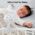 GUSGU Stroller Fan Clip on for Baby, Flexible Tripod & Rechargeable Battery, Small Personal Fan, Mini Portable Fan for Travel, Handheld, Car (Whit...