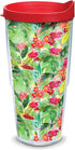 Tervis Yao Cheng - Tropical Bloom Made in USA Double Walled Insulated Tumbler Cup Keeps Drinks Cold & Hot, 24oz, Classic, 1 Count (Pack of 1)...