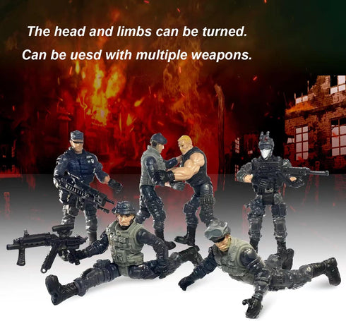 Army Men Toy Soldiers, Soldiers Toys Army Men Set for Boys 4-7,Army Men Action Figures Military Playset Toy with Weapon for Toddler Age 3+...