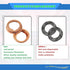 20Pcs Oil Drain Plug Gasket, Copper Crush Washer Compatible with Nissan/Infiniti G35 G37 Nissan - Rogue Sentra Xterra Altima Frontier Armada Jukes...