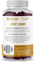Om Mushroom Superfood | Lion's Mane Gummies | USA Grown Organic Mushrooms |Memory, Focus, Clarity, Nerve Health & Mood Support | 60 Count, 30 Serv...