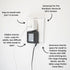 Qdos Safety Medium Outlet Cover Box for Baby Proofing Outlets| Secure Hidden Lock | Generous Interior for Medium Sized Charging Blocks & Adapters ...