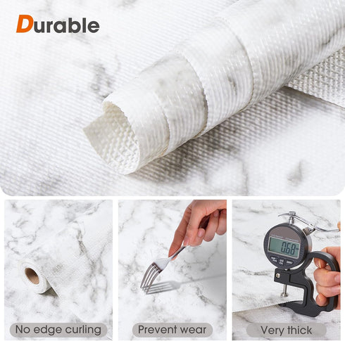 Shelf and Drawer Liner for Kitchen Cabinet Non Adhesive Fridge Liner Washable Reusable Easy to Clean Strong Grip Liner for Cabinets, Dresser, Cupb...