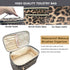 FITINI Makeup Bag Portable Cosmetic Bags,Large Travel Make-up Organize PU Leather Toiletry Bag for Women Purse With Handle Zipper Cosmetic Brush P...