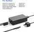 65W Surface Pro Charger for Microsoft Surface Pro 10,9,8,7+,7,6,5,4,3 X,Windows Surface Laptop 1,2,3,4,5,6,Studio Surface Go 1,2,3 Surface Book 3,...