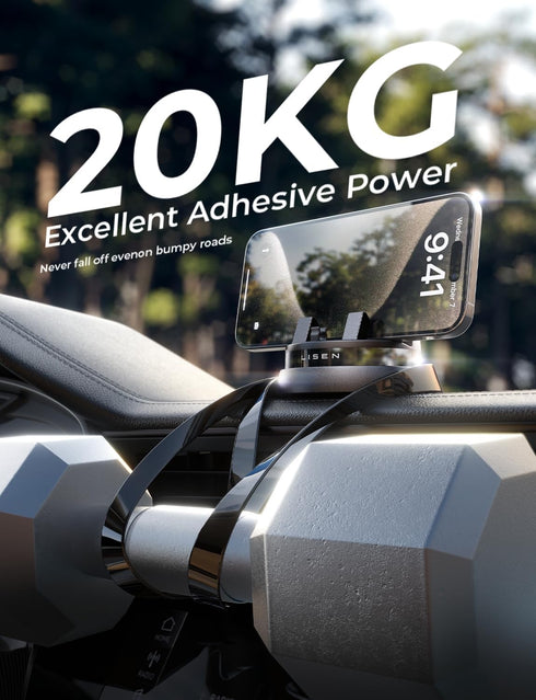 LISEN Car Phone Holder Mount Dashboard,360° Rotatable Dashboard Cell Phone Holder,Multifunctional Phone Mount for Car,Car Phone Mount iPhone Compa...