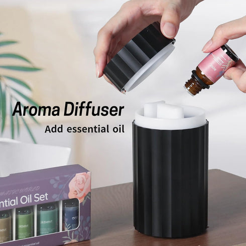 Rican Car Diffuser, Flame Diffuser for Essential Oils,100ml Colorful Air Aroma Diffuser Humidifier, Car Air Freshener Aromatherapy Diffuser for Ca...