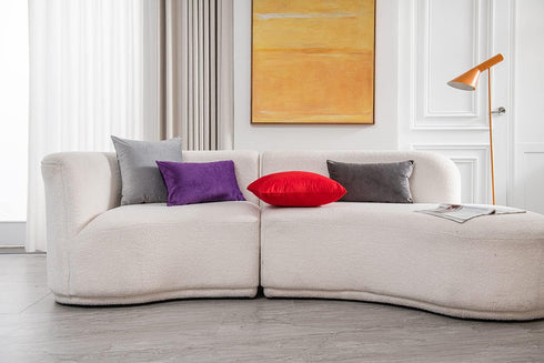 DEZENE Throw Pillow Covers 12x20 Dark-Grey: 2 Pack Cozy Soft Velvet Rectangular Decorative Pillow Cases for Farmhouse Home Decor...