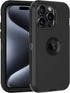 for iPhone 15 Pro Case, with Built in Screen Protector Heavy Duty Drop Protection, Full Body Rugged Shockproof Dust Proof Protective Phone Cover f...